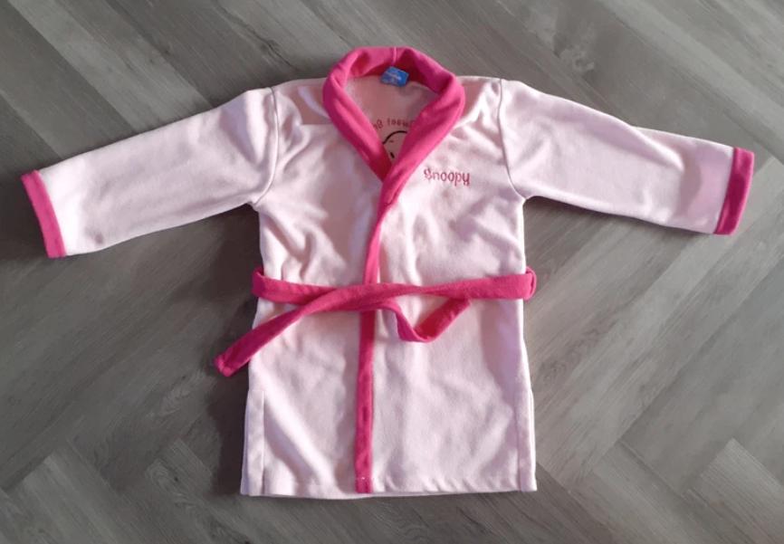Peanuts Snoopy Badjas, Maat 110 / 116, Kinderen en Baby's, Nacht- of Onderkleding, Meisje, Ophalen of Verzenden, Zo goed als nieuw
