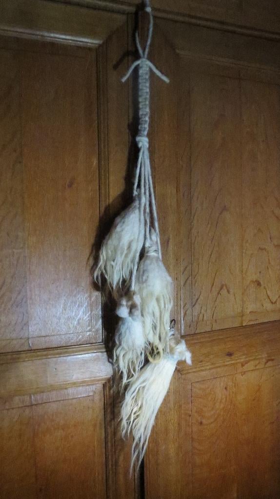 DECORATOEF wol, 4 gevilte kwasten, naaldvilt, Racka, Verzenden, Nieuw