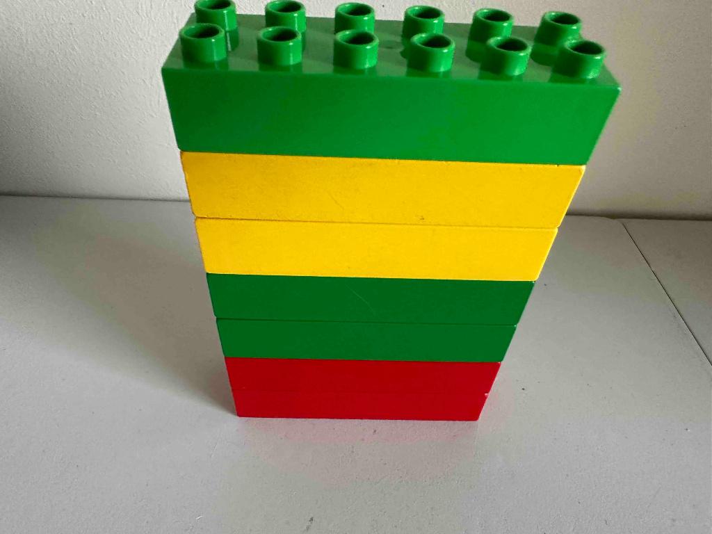 Lego Duplo steen 2x6, Ophalen of Verzenden, Gebruikt, Losse stenen, Duplo