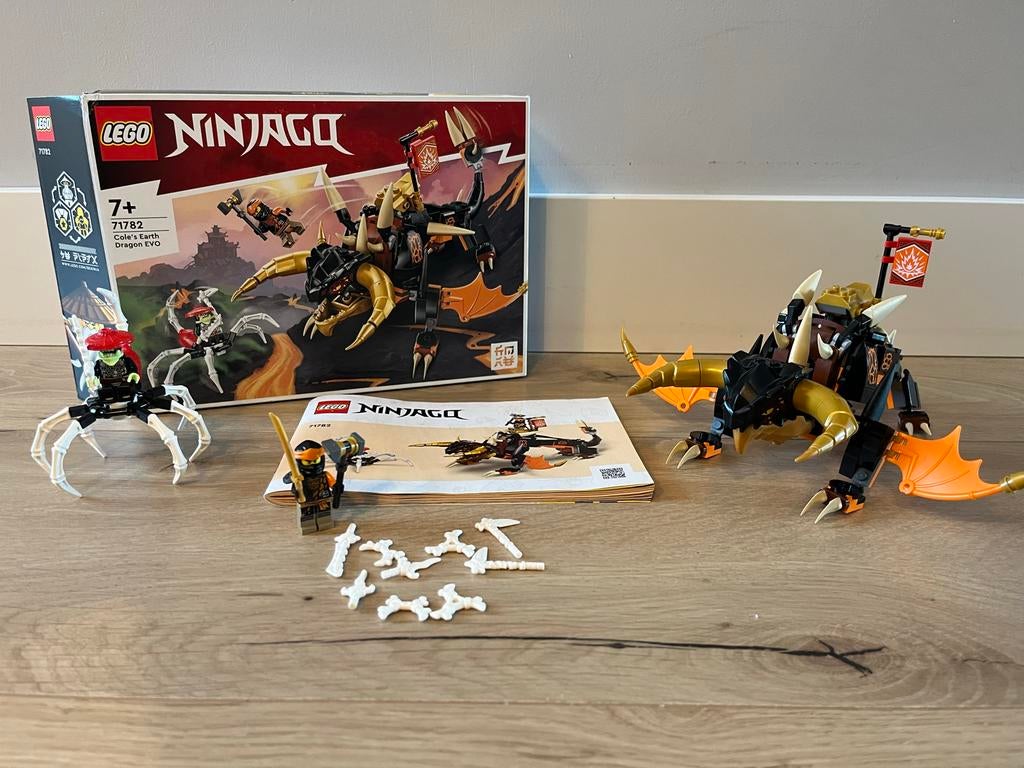 1x gemaakt, compleet, LEGO Ninjago 71782 Cole's Aardedraak, Ophalen, Zo goed als nieuw, Complete set, Lego