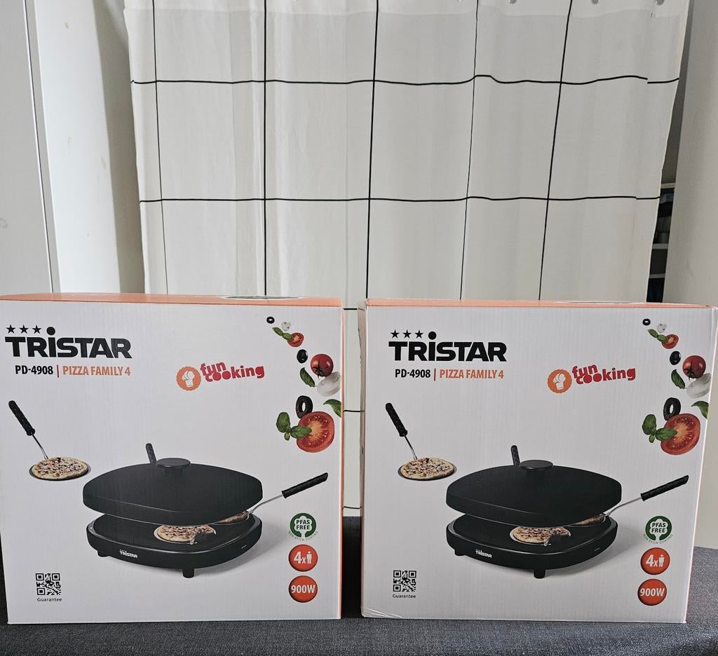 2x Tristar Pizzarette PD-4908 Pizza Family 4 - Z.G.A.N., Ophalen of Verzenden