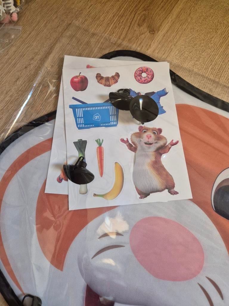 AH hamster auto zonnescherm met raam stickers, Ophalen of Verzenden