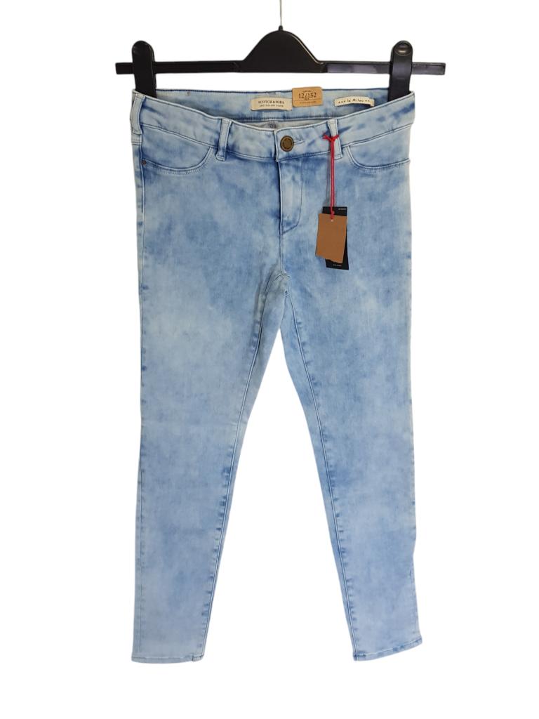 Gloednieuwe! SCOTCH & SODA stretch jeans la Milou mt 12/152., Kinderen en Baby's, Kinderkleding | Maat 152, Broek, Nieuw, Scotch R'belle
