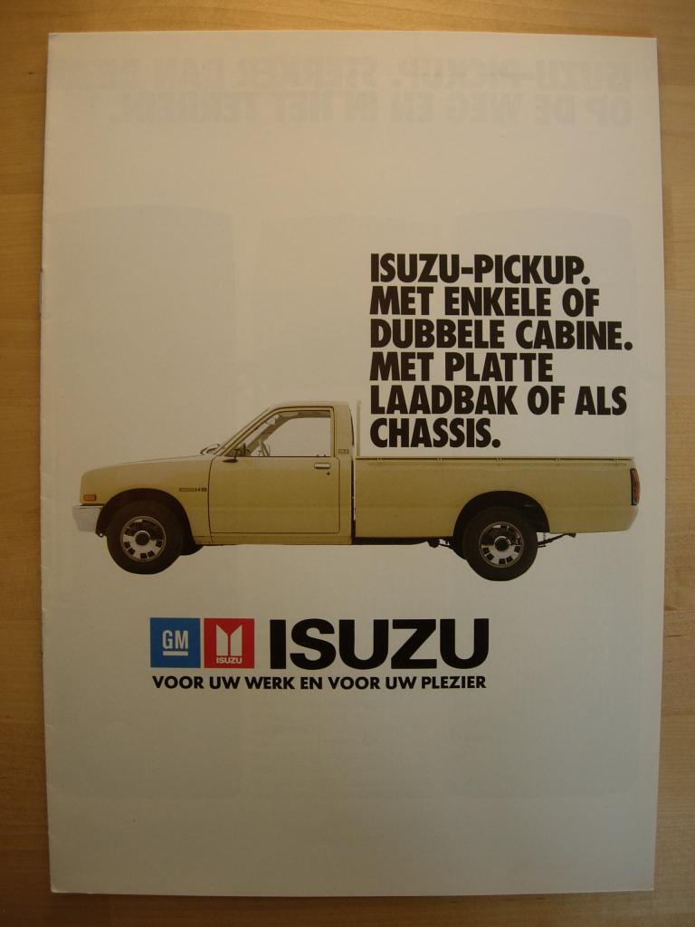 Isuzu KB Pick-Up Brochure ca 1985 – Pickup Pick up, Ophalen of Verzenden, Zo goed als nieuw, Overige merken, Isuzu