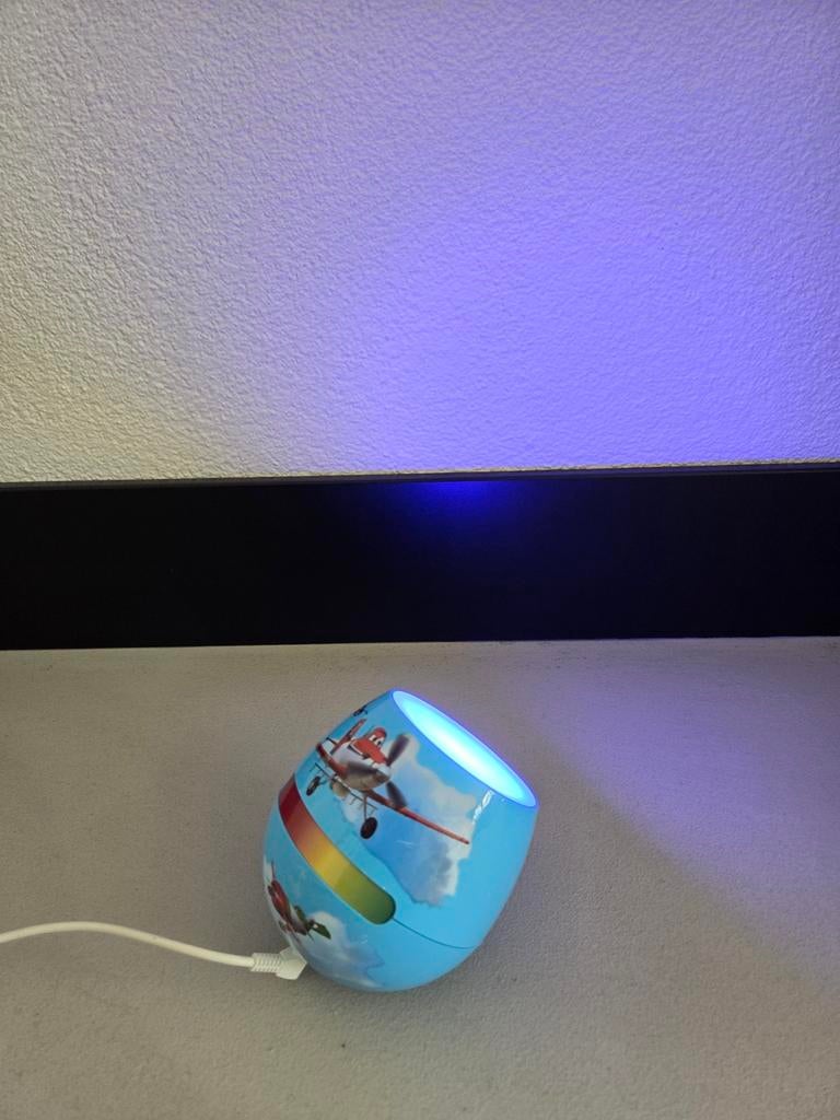 Planes Kinder Nachtlamp met Diverse Kleuren LED, Ophalen, Gebruikt, Lamp