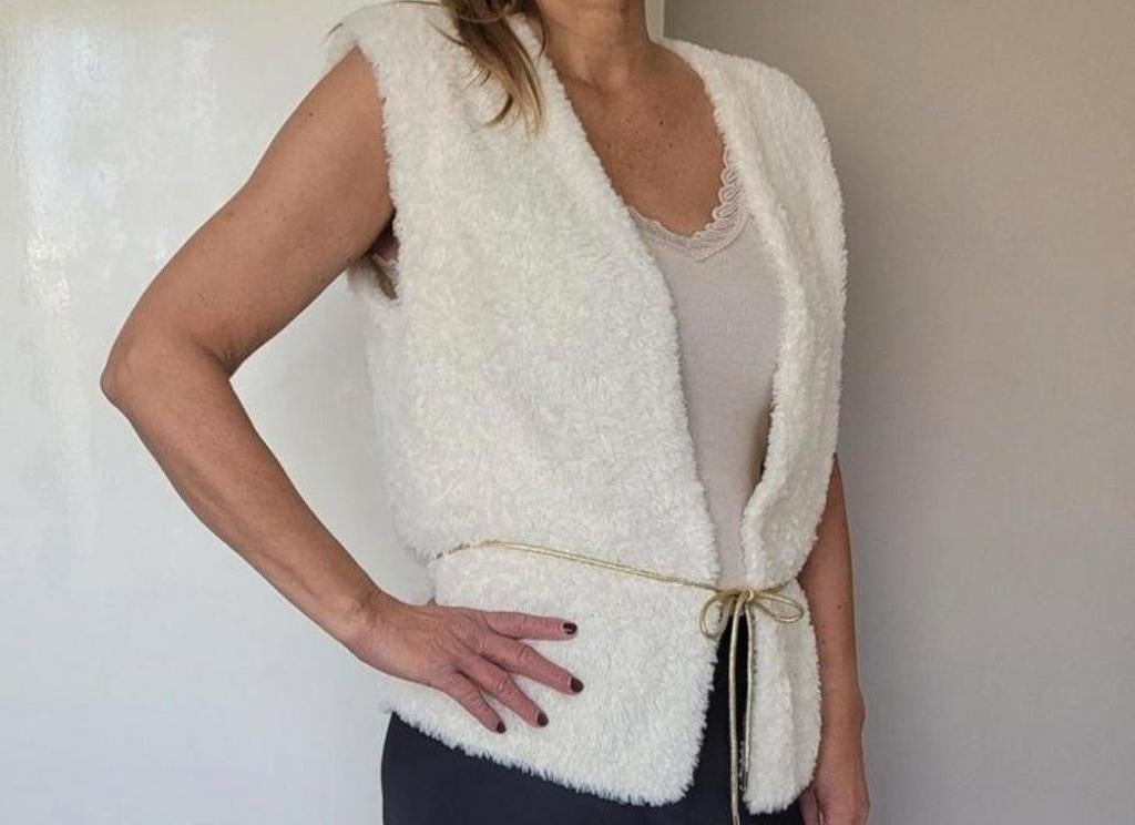 Studio Anneloes Marly fluffy vestje Gilet bodywarmer vest, Studio Anneloes, Wit, Nieuw, Ophalen of Verzenden