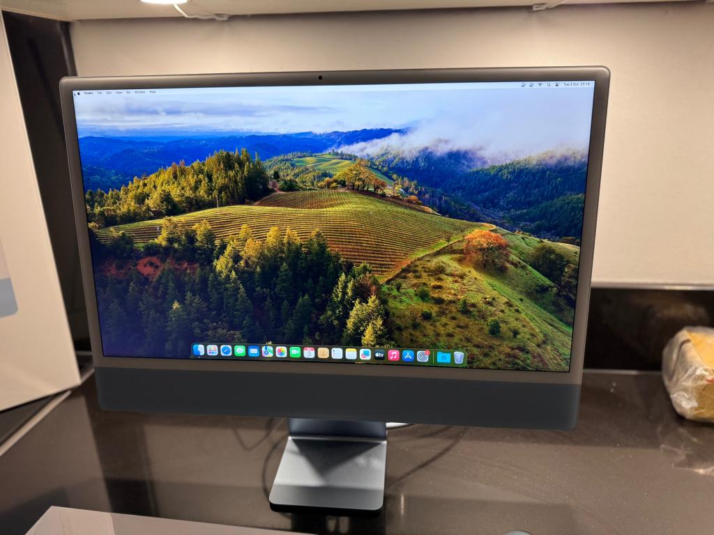 A2874,  iMac, M3, 8/256, blauw incl accessoires, Computers en Software, Apple Macbooks, Refurbished, Overige modellen, Overige groottes