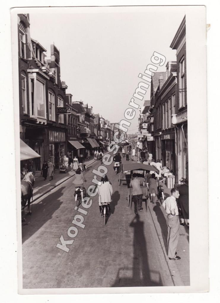 Sneek Oosterdijk grote oude foto met winkel Eringa, 1960 tot 1980, Gebruikt, Verzenden, Foto