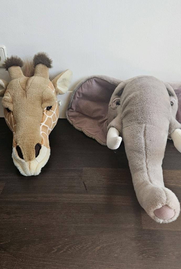Dierenhoofd dierenkop olifant giraffe Bibib & Co, Ophalen of Verzenden, Olifant