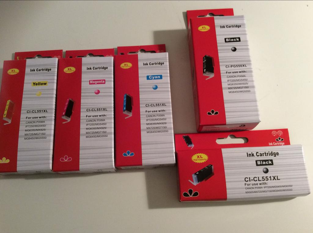 NIEUWE Canon PG-550XL & CL-551XL Inktpatronen Set, Computers en Software, Printers, Ophalen of Verzenden, Nieuw
