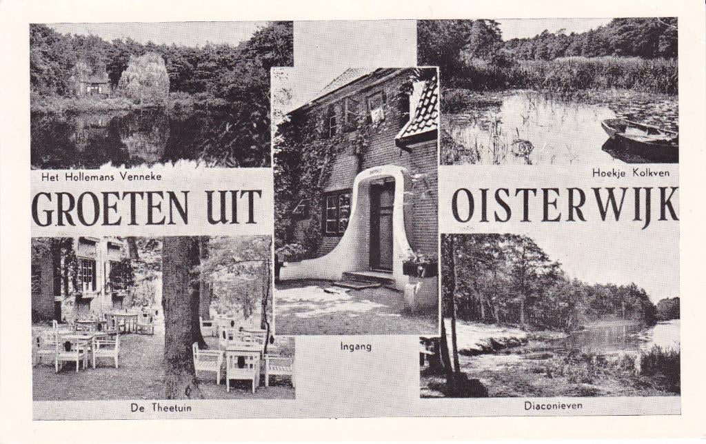 Oisterwijk. Groeten uit. 5 luik. **, Verzenden, 1940 tot 1960, Ongelopen, Noord-Brabant