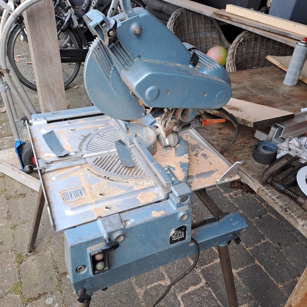 Elu TGS 172 Zaagtafel Afkortzaag Verstekzaag - 1.1 kW, Gebruikt, 70 mm of meer, Ophalen of Verzenden, Afkortzaag