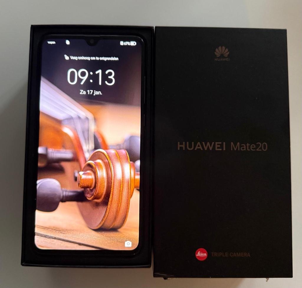 Te koop/ruilen ZGAN Huawei Mate 20 met 128gb met Android, Zwart, Ophalen of Verzenden, Zo goed als nieuw, Zonder simlock