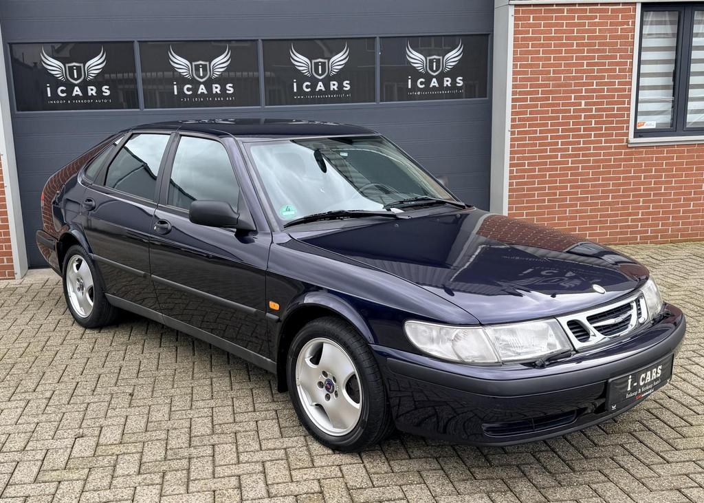 Saab 9-3 2.0t SE Youngtimer 155PK 2e eigenaar Nette staat, Gebruikt, Huisgarantie, 4 cilinders, Blauw