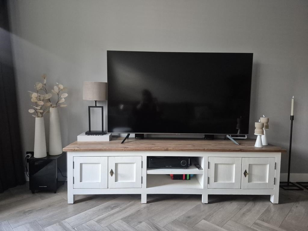 Teakhouten tv meubel, Huis en Inrichting, Ophalen