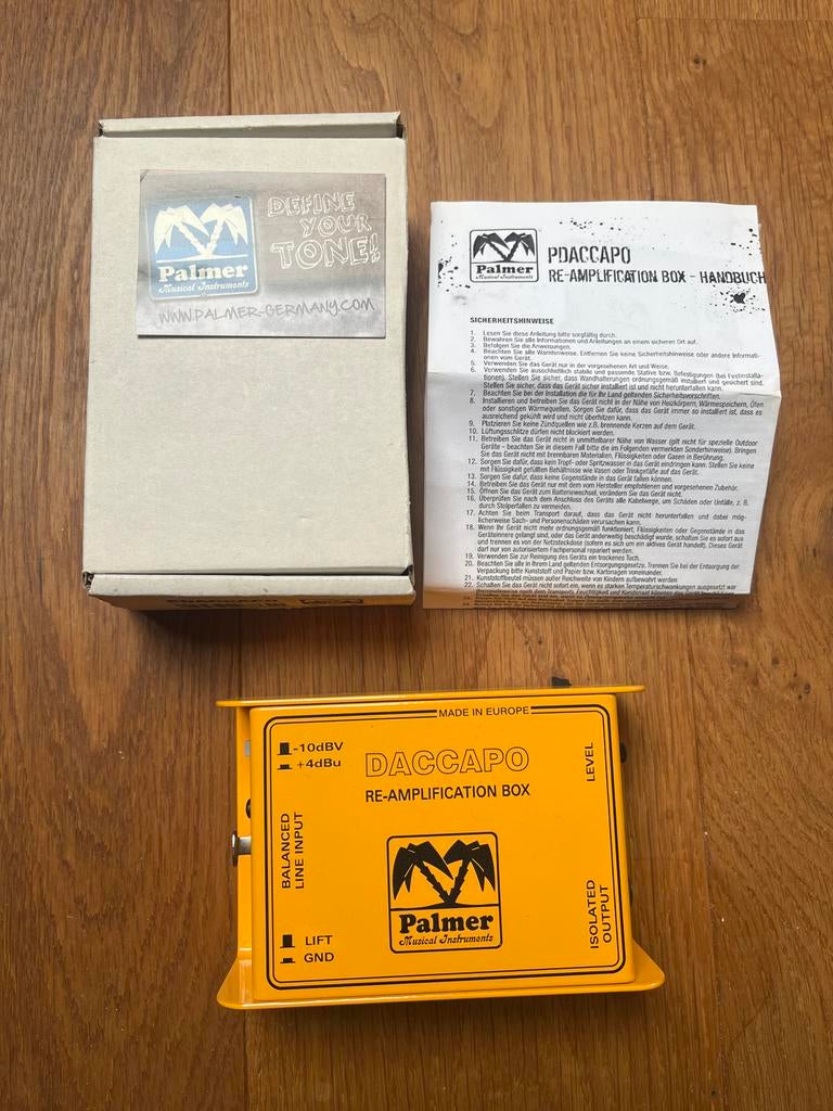 Palmer DACAPPO Re-Amplification Box, Ophalen of Verzenden, Zo goed als nieuw, Overige typen