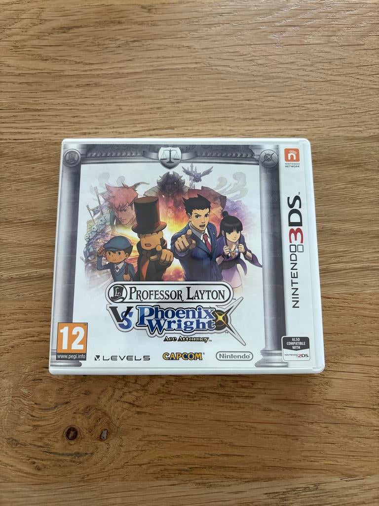 Professor Layton vs Phoenix Wright Ace Attorney 3DS compleet, Spelcomputers en Games, Games | Nintendo 2DS en 3DS, Zo goed als nieuw