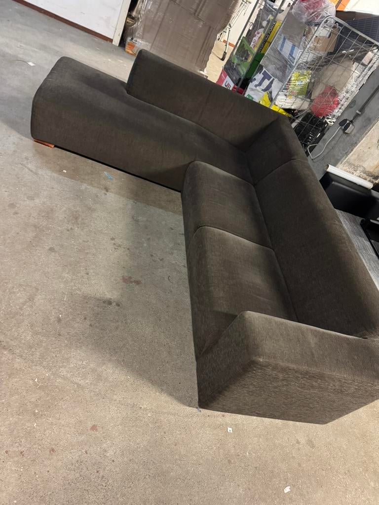 Montèl bruine hoekbank, Ophalen of Verzenden, Zo goed als nieuw, 150 cm of meer, Vierpersoons of meer