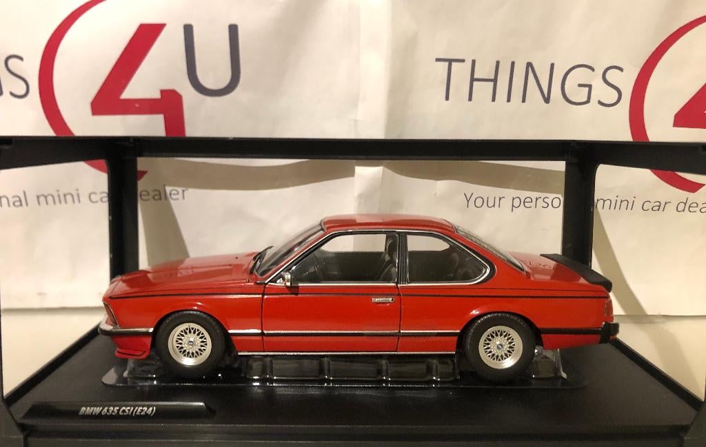 Solido 1:18 BMW 635 CSI E24 1984 rood nieuw in doos, Hobby en Vrije tijd, Ophalen of Verzenden, Nieuw, Auto, Solido