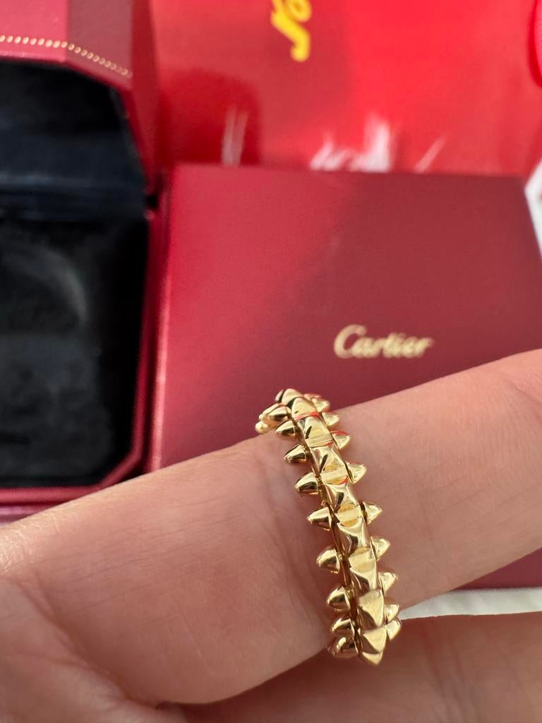 Clash de Cartier Ring – 18 Karaat Geelgoud  NIEUW, 19 tot 20, Nieuw, Ophalen of Verzenden, Dame of Heer