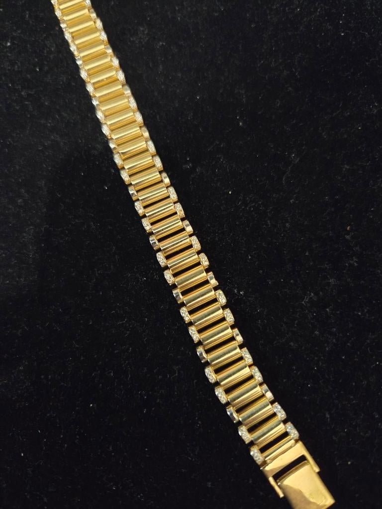 14 k gouden rolex model armband 22,4 gram, Ophalen of Verzenden, Nieuw, Goud, Goud