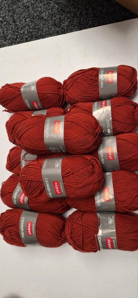 12 bollen wol van Phildar, Ophalen of Verzenden, Nieuw, Breien of Haken, Wol of Garen