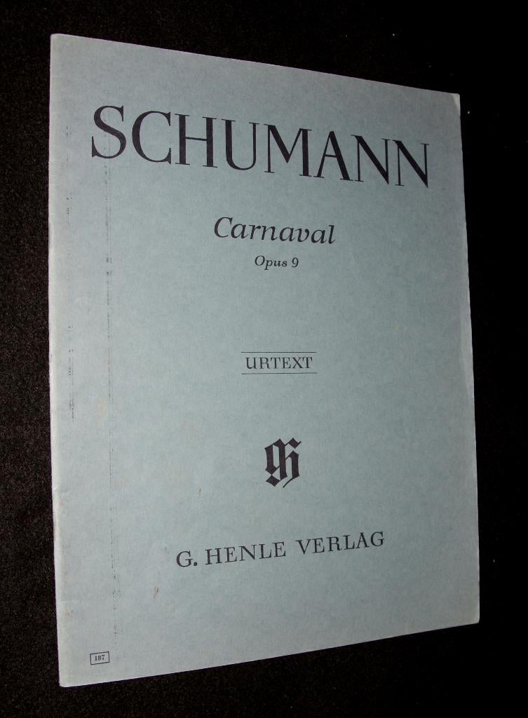 Schumann - Carnaval - Opus 9 - Urtext (G. Henle Verlag, 187), Muziek en Instrumenten, Bladmuziek, Gebruikt, Klassiek, Ophalen of Verzenden