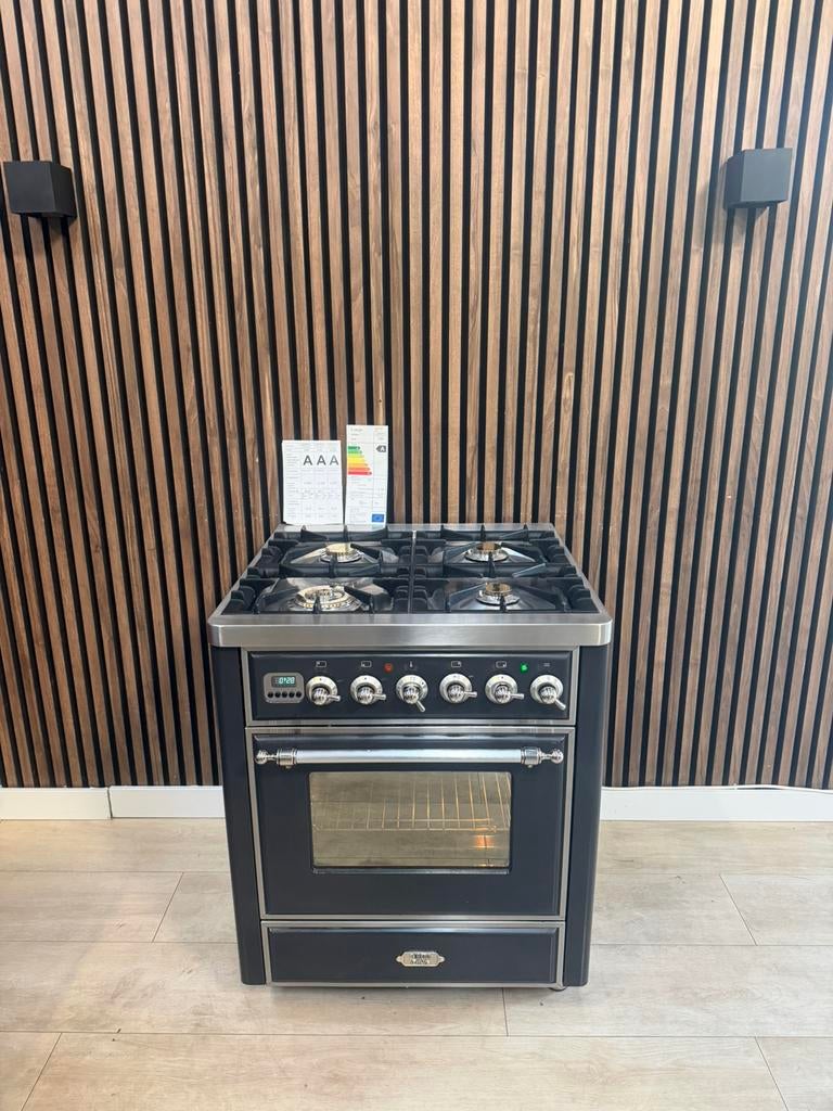 Mooie Antraciet Boretti Majestic Fornuis (Gratis bezorgen), 5258sh, Gebruikt, Energieklasse A of zuiniger, Gas