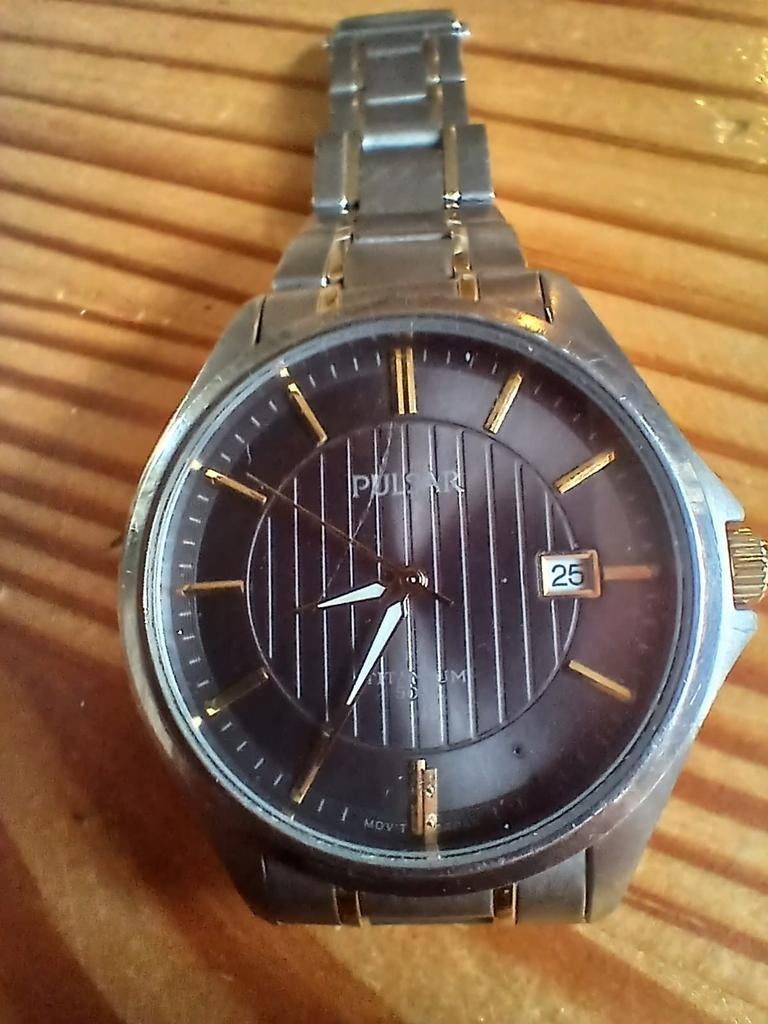 Pulsar Titanium Herenhorloge VJ42-X166, Ophalen of Verzenden, Overige materialen, Polshorloge, Overige merken