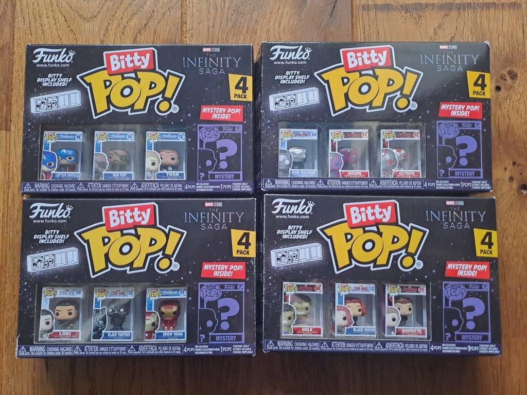 Funko bitty pop's Marvel infinity saga, Ophalen of Verzenden, Zo goed als nieuw