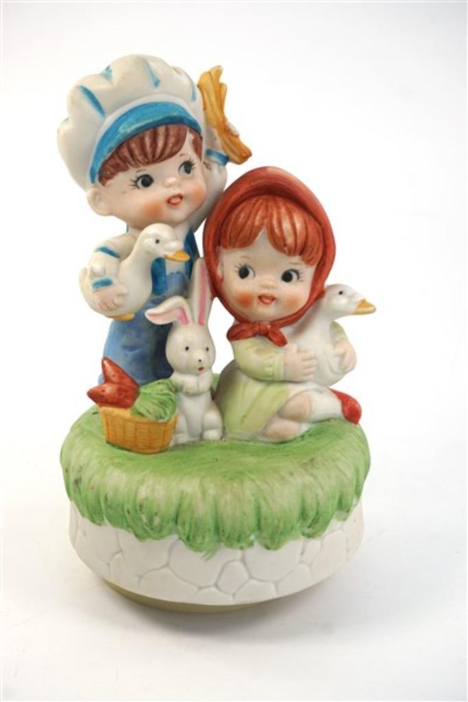 Vintage muziekdoosje keramiek Maruho, Ophalen of Verzenden