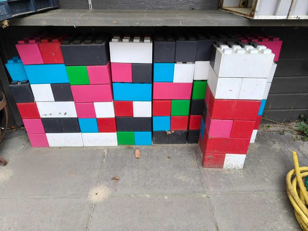 Grote bouwblokken buitenspeelgoed - Kleurrijk en stevig, Kinderen en Baby's, Ophalen