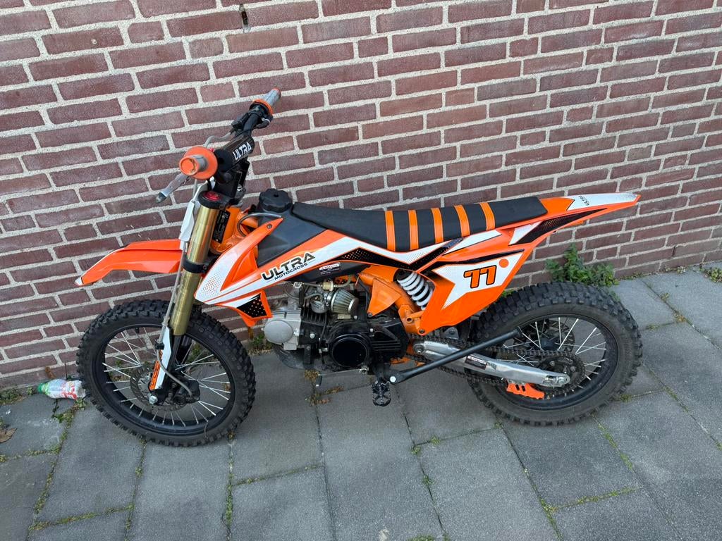 Pitbike 125cc BIEDEN!!, Fietsen en Brommers, Minibikes, Midibikes en Pitbikes, Ophalen, Zo goed als nieuw, Pitbike