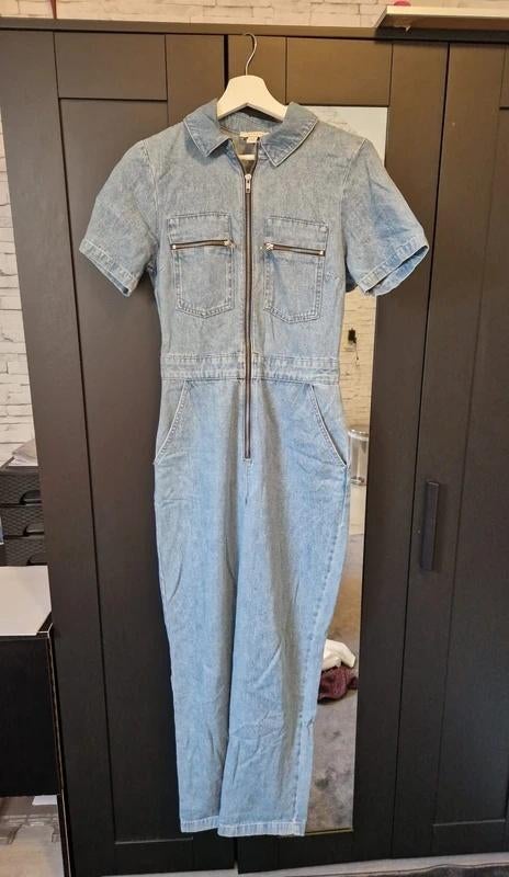 Jumpsuit jeans, Kleding | Dames, Jumpsuits, Blauw, Topshop, Ophalen of Verzenden, Zo goed als nieuw