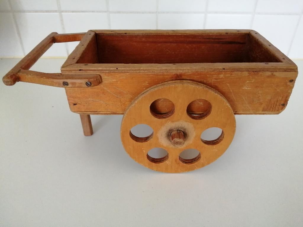 Oude jaren 1950 houten handkar, Ophalen of Verzenden