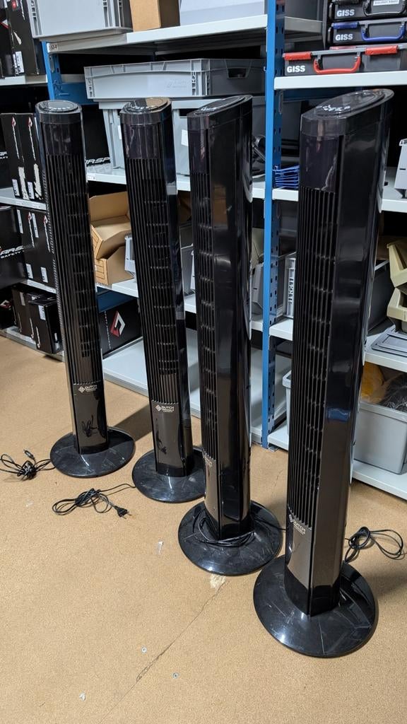 4 Toren ventilatoren, Ophalen of Verzenden, Ventilator met afstandsbediening, Gebruikt, Torenventilator