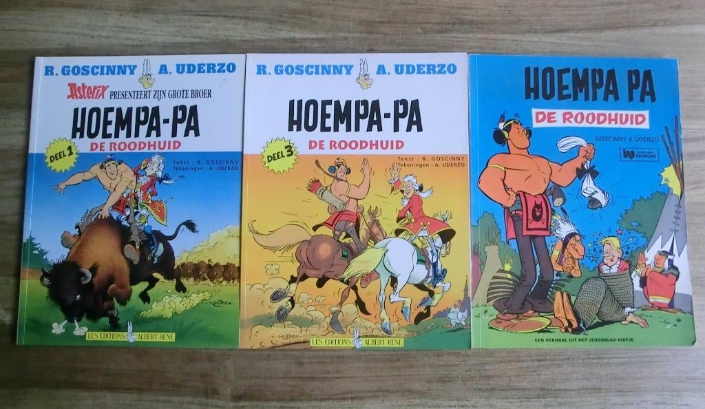3 stripboeken uit de Hoempa Pa serie, Meerdere stripboeken, Ophalen of Verzenden, Gelezen
