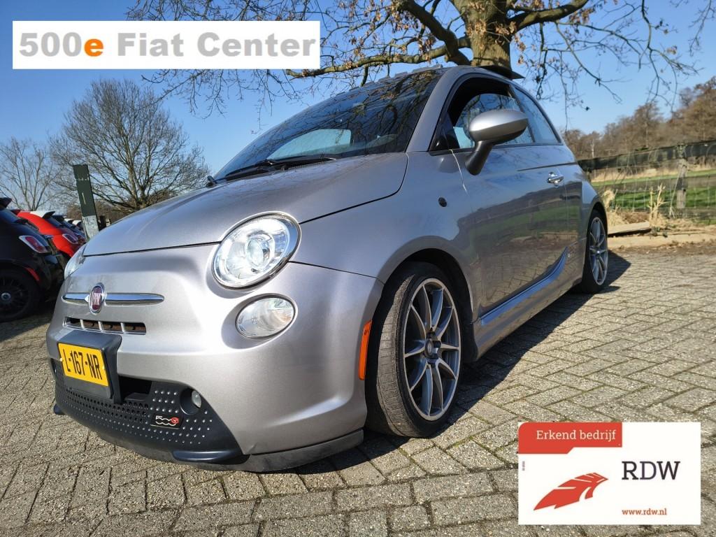 Fiat 500 E-Sport-24KW-schuifkanteldak-Special, Auto's, Automaat, Gebruikt, Met garantie (alle), 4 stoelen
