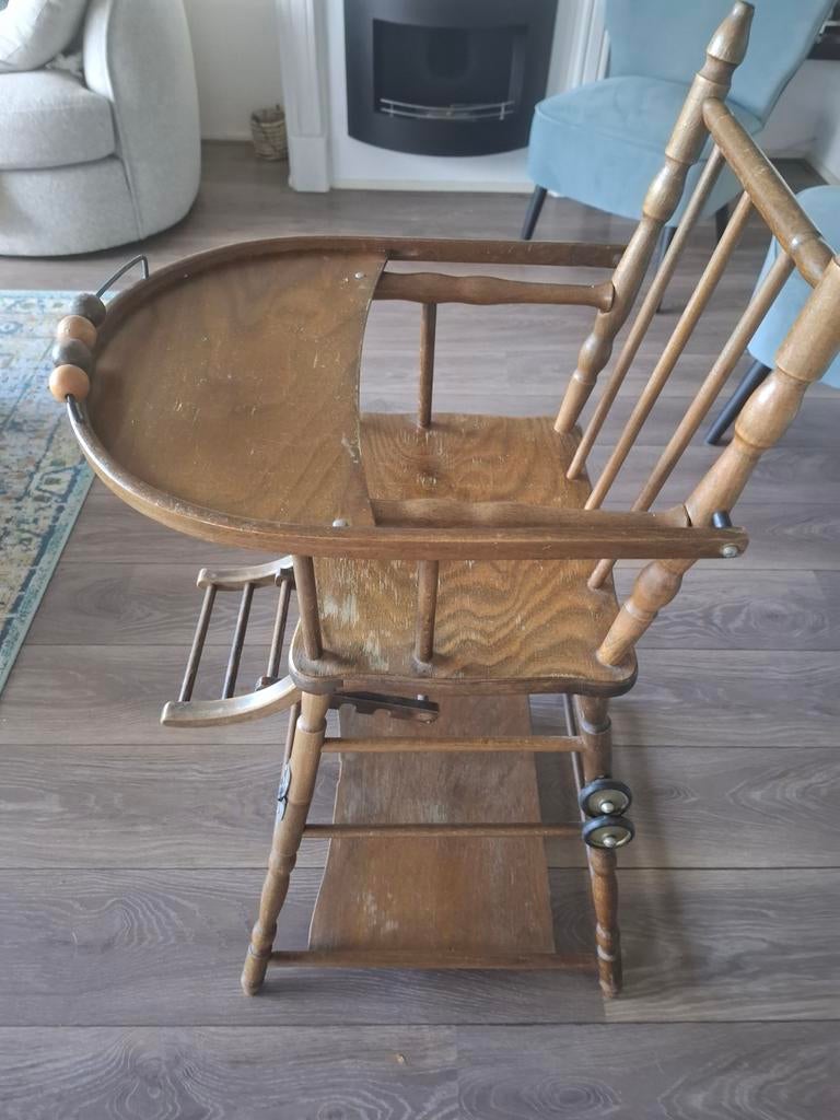 Nostalgische kinderstoel/ tafeltje en stoeltje, Ophalen of Verzenden