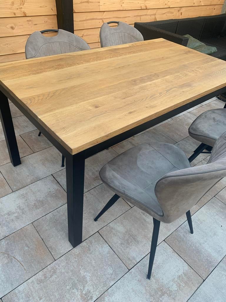 Eiken houten eettafel, Huis en Inrichting, Tafels | Eettafels, Gebruikt, 50 tot 100 cm, 150 tot 200 cm, Vier personen, Rechthoekig