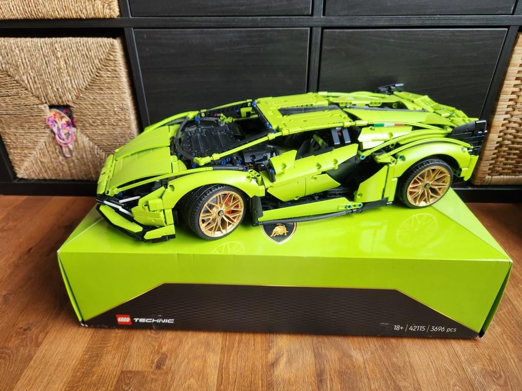 Lego Technic Lamborghini Sián FKP 37 (42115), Ophalen of Verzenden, Zo goed als nieuw, Complete set, Lego