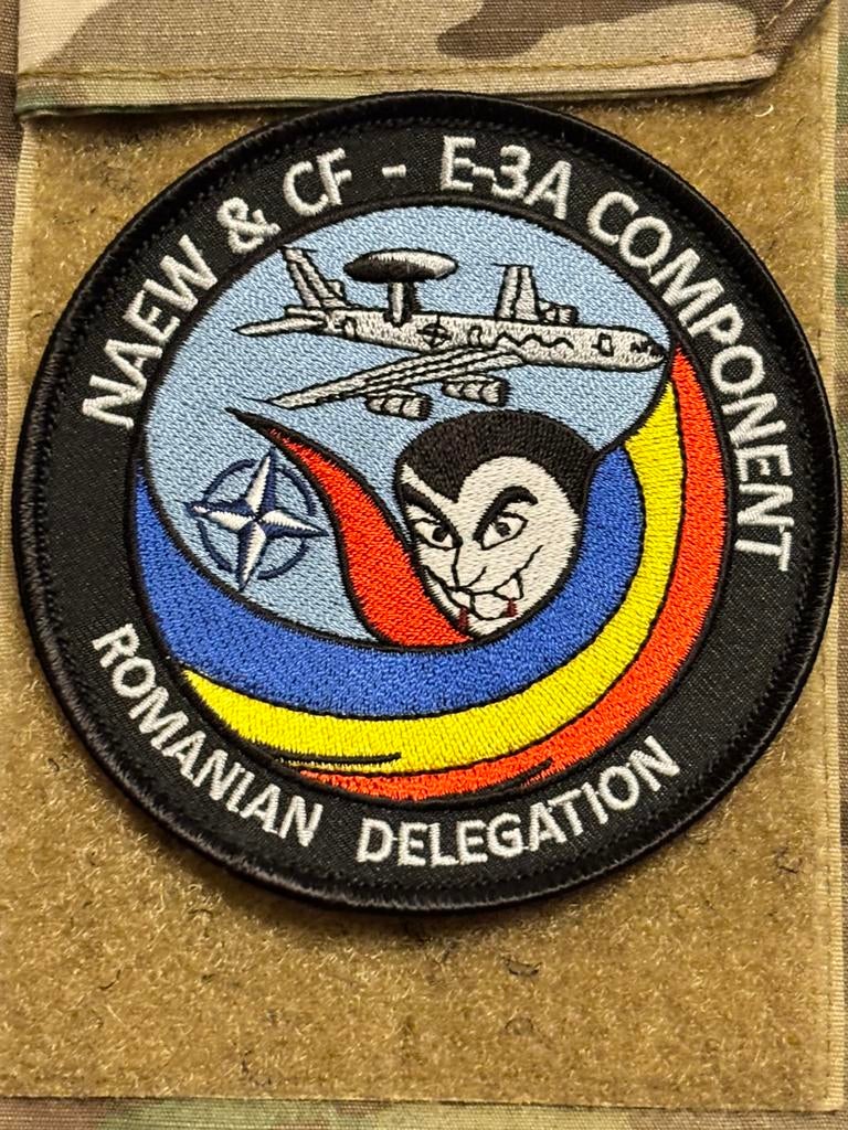 Nato awacs embleem romanian delegation, Verzenden, Luchtmacht, Overige gebieden, Embleem of Badge