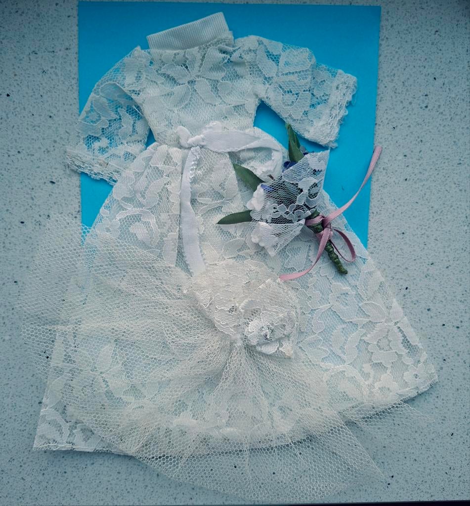 Barbie vintage Fleur Bride met sluier en Bouquet, Ophalen of Verzenden, Gebruikt, Barbie
