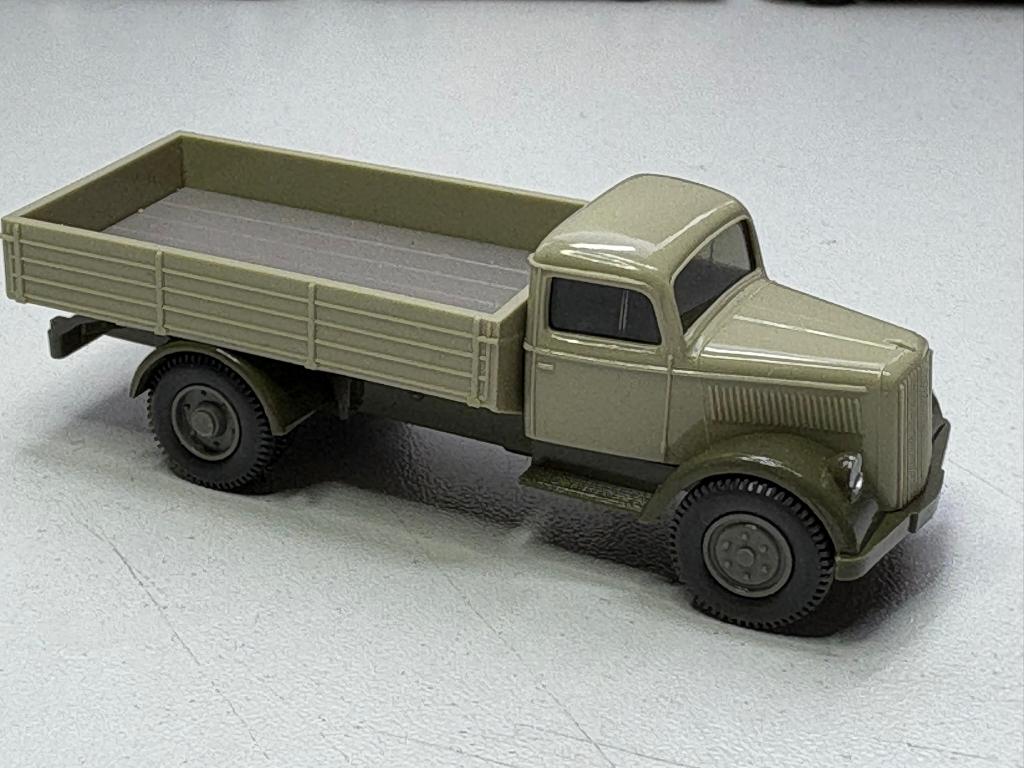 Wiking Opel Blitz 3T Flatbed IMG6637/8/9, Ophalen of Verzenden, Zo goed als nieuw, Auto, Wiking