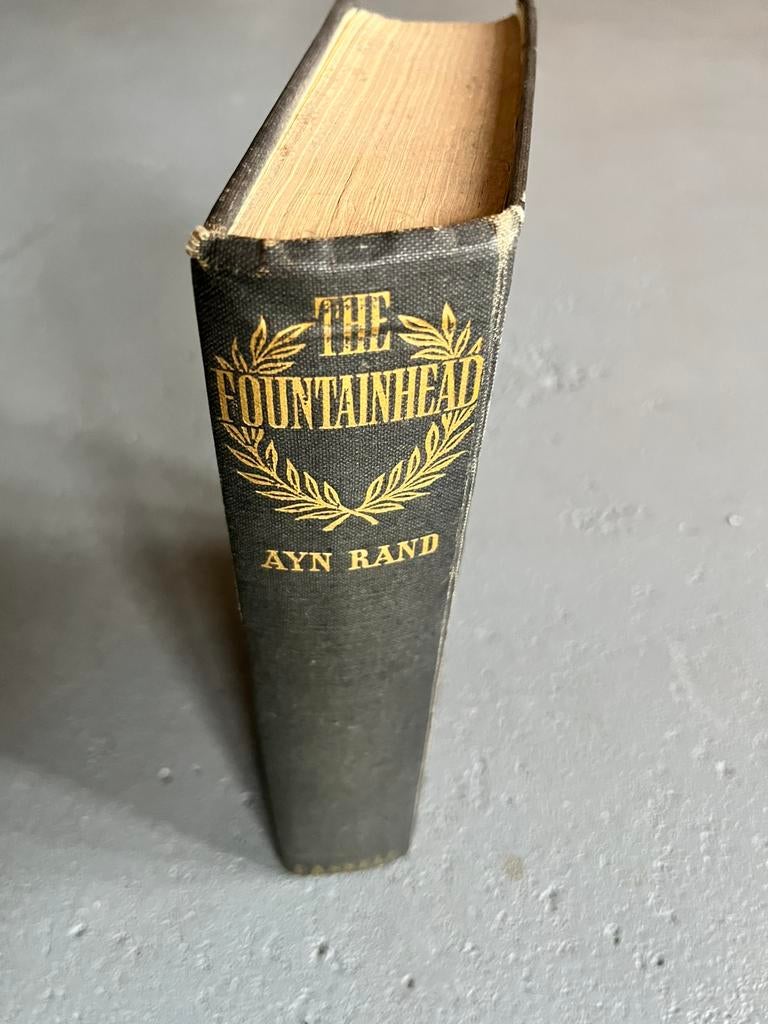 Ayn Rand The Fountainhead 1947, 1e druk 1st first edition, Boeken, Ophalen of Verzenden, Gelezen