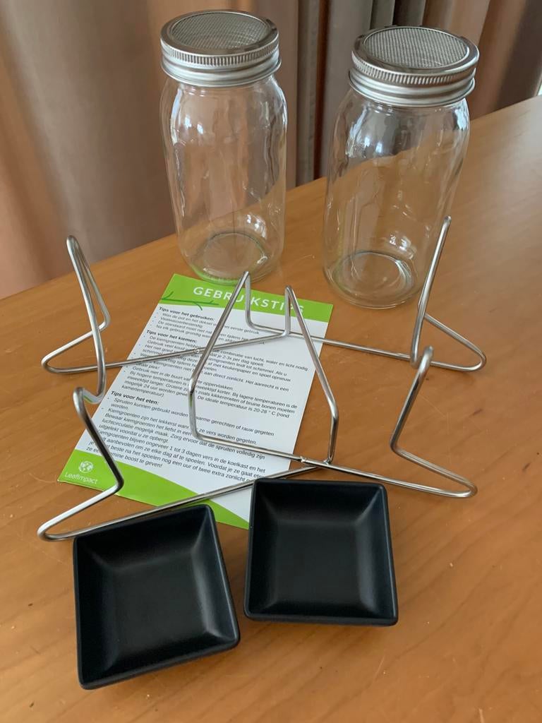 Kweekset van 2 potten (voor kiemgroenten), Ophalen, Nieuw