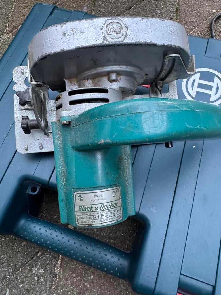 Black & Decker Cirkelzaag DN55 - Vintage en Functioneel, Ophalen, Gebruikt, Cirkelzaag, 30 tot 70 mm