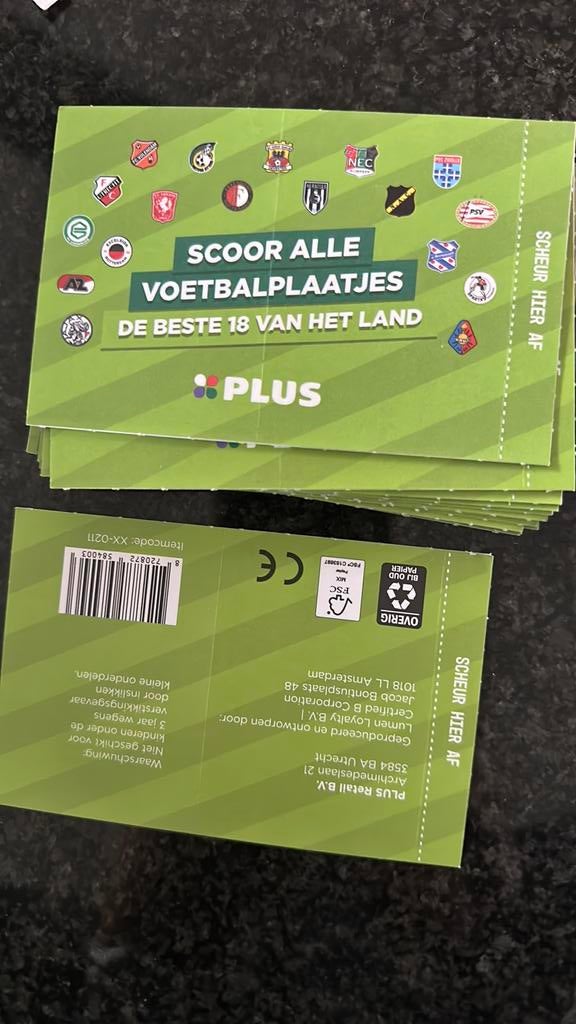 19 voetbalplaatjes ophalen, Verzamelen, Plus, Ophalen of Verzenden