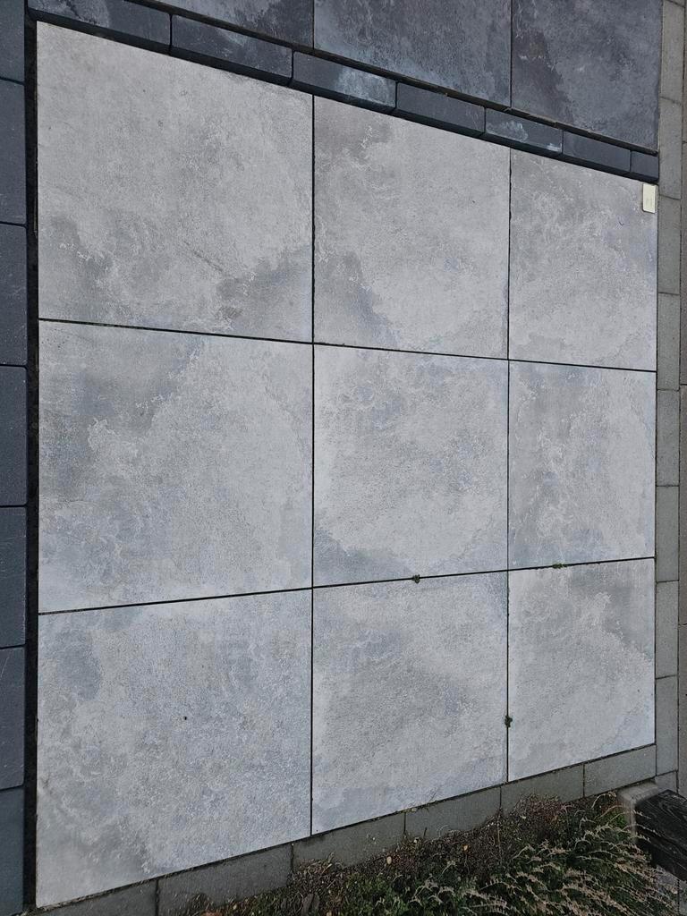 Keramische tegels 60x60x3 marmer look (9 stuks), Ophalen, Keramiek, Zo goed als nieuw, Minder dan 5 m²