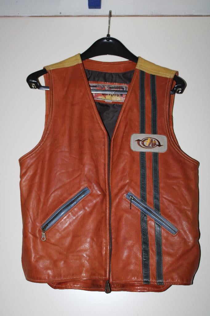 Leren Gilet Chyston, Bruin, Maat 48/50 (M), Nieuw, Ophalen of Verzenden